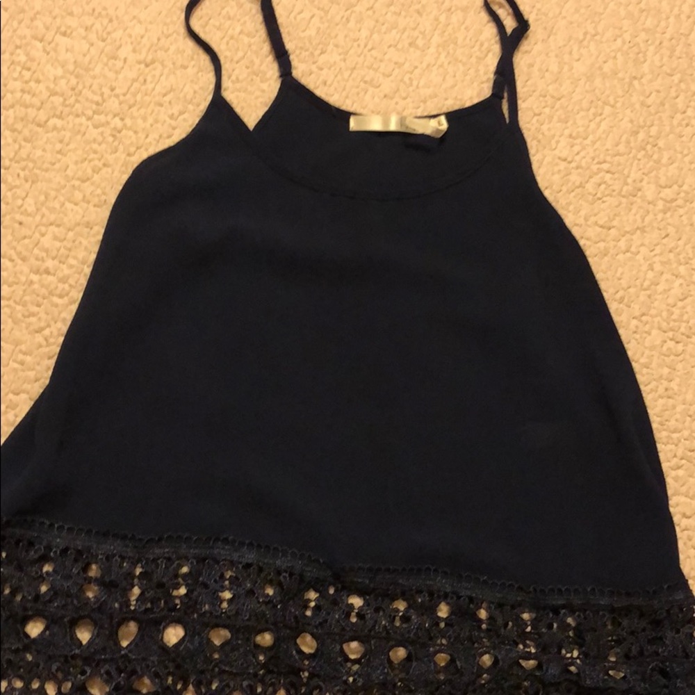 Navy blue tank.